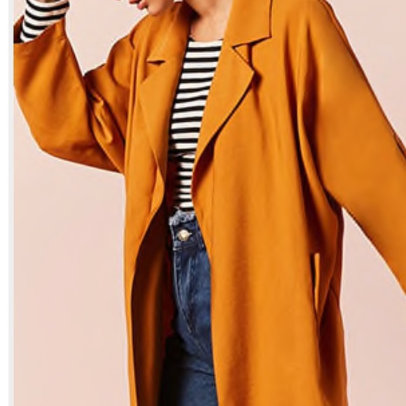 longline open front blazer